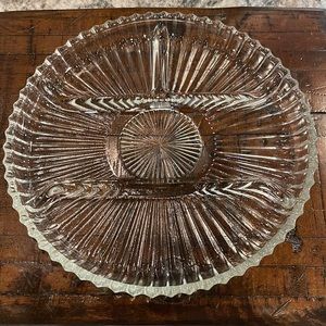 Glass Divided Relish Tray